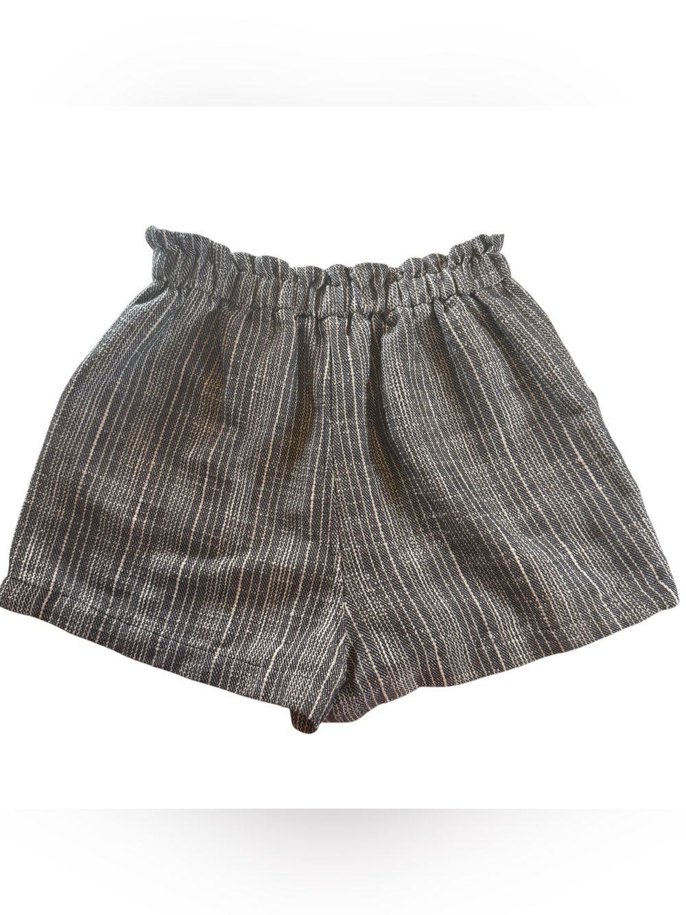 Doe & Rae Striped Paperbag Waist Shorts Women’s Small Pull On Casual